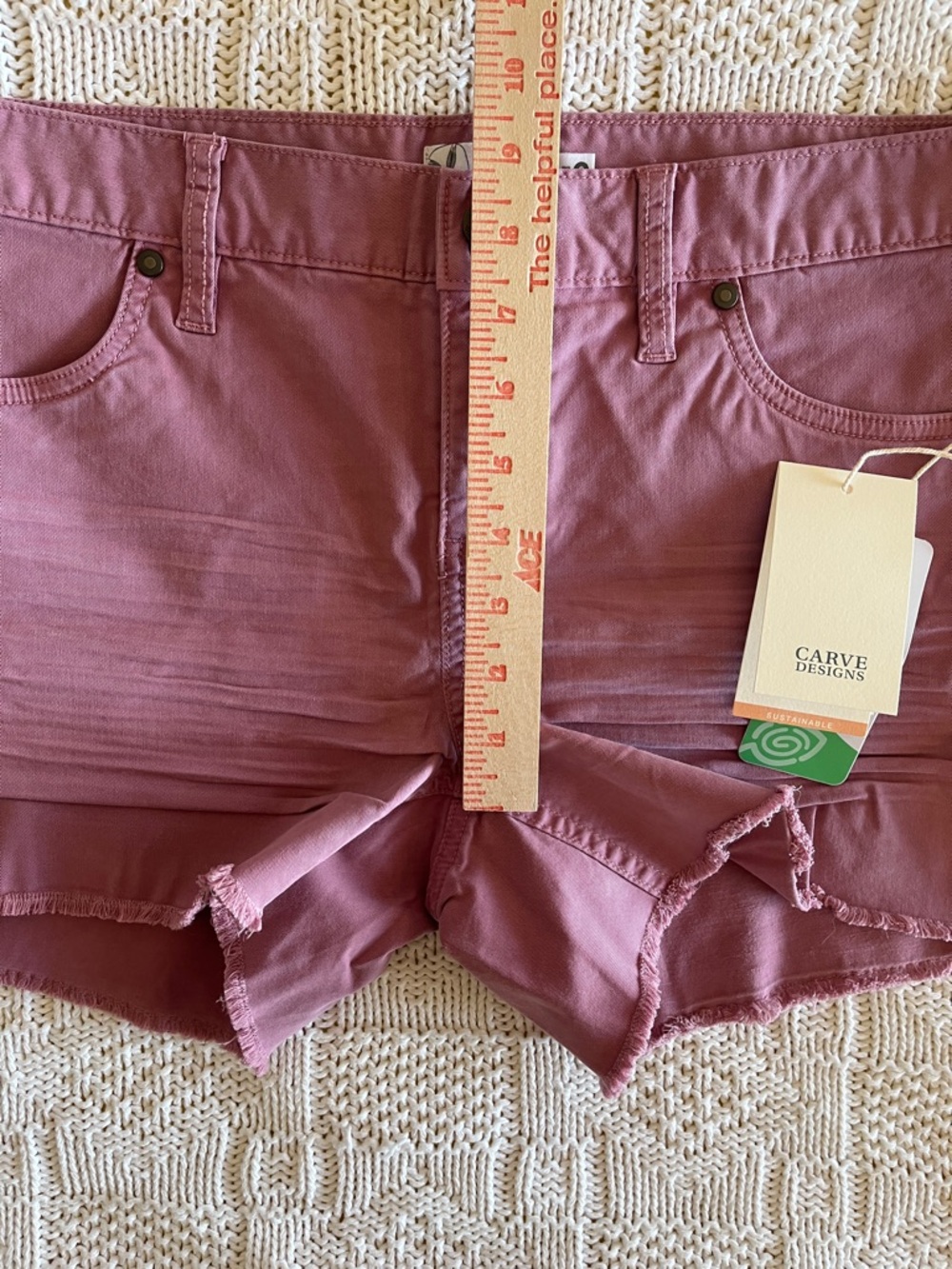 NWT Carve Designs Oahu 4" Twill Short in Orchid Sz 8 - Picture 9 of 13